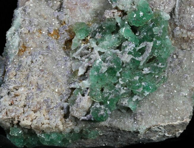 Green Fluorite On Druzy Quartz - Unaweep Canyon, Colorado #33358